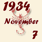 Skorpió, 1934. November 7