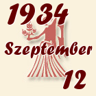 Szűz, 1934. Szeptember 12