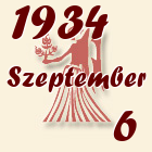 Szűz, 1934. Szeptember 6