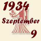 Szűz, 1934. Szeptember 9