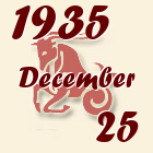 Bak, 1935. December 25