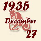 Bak, 1935. December 27