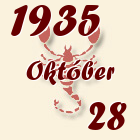 Skorpió, 1935. Október 28