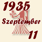 Szűz, 1935. Szeptember 11
