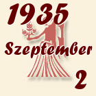 Szűz, 1935. Szeptember 2