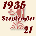 Szűz, 1935. Szeptember 21