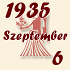 Szűz, 1935. Szeptember 6