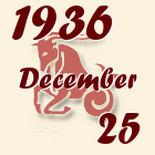 Bak, 1936. December 25