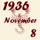 Skorpió, 1936. November 8