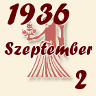 Szűz, 1936. Szeptember 2