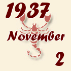 Skorpió, 1937. November 2