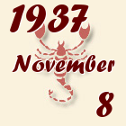 Skorpió, 1937. November 8