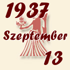 Szűz, 1937. Szeptember 13