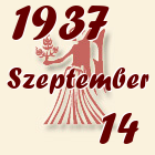 Szűz, 1937. Szeptember 14