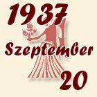 Szűz, 1937. Szeptember 20