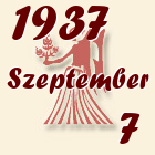 Szűz, 1937. Szeptember 7