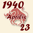 Bika, 1940. Április 23