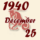 Bak, 1940. December 25