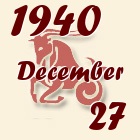 Bak, 1940. December 27