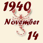 Skorpió, 1940. November 14