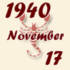 Skorpió, 1940. November 17