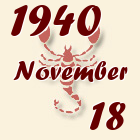 Skorpió, 1940. November 18