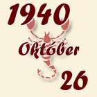 Skorpió, 1940. Október 26