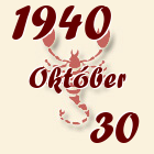 Skorpió, 1940. Október 30