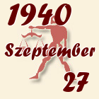 Mérleg, 1940. Szeptember 27