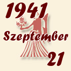 Szűz, 1941. Szeptember 21