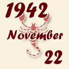 Skorpió, 1942. November 22