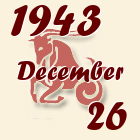 Bak, 1943. December 26