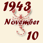 Skorpió, 1943. November 10