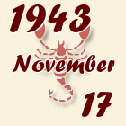 Skorpió, 1943. November 17