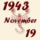 Skorpió, 1943. November 19