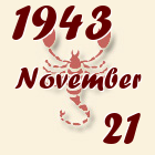Skorpió, 1943. November 21