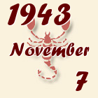 Skorpió, 1943. November 7