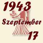 Szűz, 1943. Szeptember 17