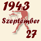 Mérleg, 1943. Szeptember 27