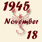 Skorpió, 1945. November 18