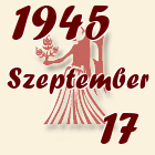 Szűz, 1945. Szeptember 17