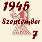 Szűz, 1945. Szeptember 7