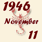 Skorpió, 1946. November 11