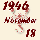 Skorpió, 1946. November 18