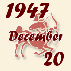 Nyilas, 1947. December 20