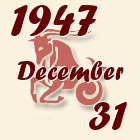Bak, 1947. December 31