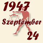 Mérleg, 1947. Szeptember 24