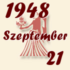 Szűz, 1948. Szeptember 21