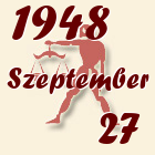 Mérleg, 1948. Szeptember 27