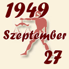 Mérleg, 1949. Szeptember 27
